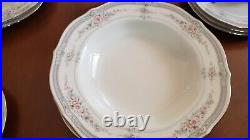 Noritake Ivory China 7293 Rothschild Dinner set 27 PCS Soup Bowls 4 Tea Cups