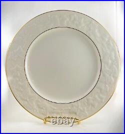 Noritake Ivory China 7341 Halls Of Ivy Gold Stripe Dinner Plates Set Of 9
