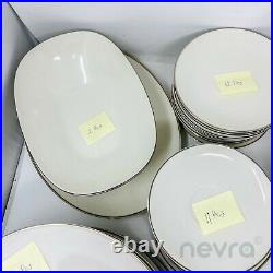 Noritake Ivory China 7533 Simplicity Japan Dinner & Tea Set & Creamer 108 PCS