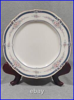 Noritake Ivory China Blue AUBURNDALE Set of 8 2Dinner 2Salad 2Bread 2Saucers