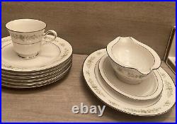 Noritake Ivory China Christina Pattern # 7056 Set Of 24 Pcs