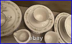 Noritake Ivory China Christina Pattern # 7056 Set Of 24 Pcs