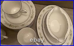 Noritake Ivory China Christina Pattern # 7056 Set Of 24 Pcs