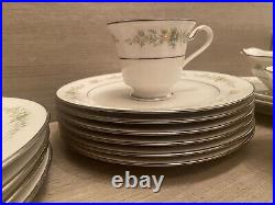 Noritake Ivory China Christina Pattern # 7056 Set Of 24 Pcs