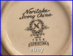 Noritake Ivory China Christina Pattern # 7056 Set Of 24 Pcs