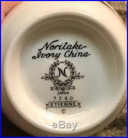 Noritake Ivory China Etienne #7260 76 pc. New! 12+ place settings plus serving