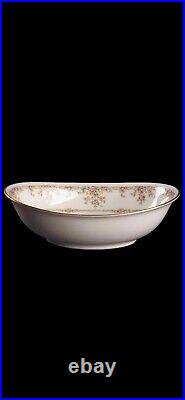 Noritake Ivory China Gallery 7246 Set Of (8) 10.5 Dinner Plates & (1) 10 Bowl