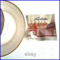 Noritake Ivory China Lace Cup Saucer Set Of 6
