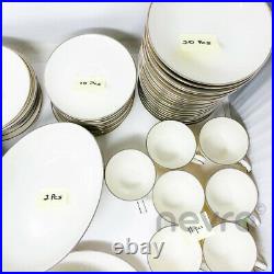 Noritake Ivory China Lorelei 7541 White Flowers Classic Set of 85 Dinnerware
