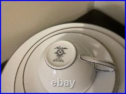 Noritake Ivory China Montblanc-62 Pc. 12set Platinum Edge! Beautiful