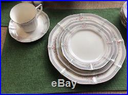 Noritake Ivory China Rothschild 46pc Dish Set Plus Veg Dishes & Stem Glasses