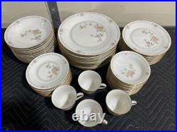 Noritake Ivory China Set 7261 Cervantes Cups, Plates And Bowls 61 Pieces