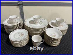 Noritake Ivory China Set 7261 Cervantes Cups, Plates And Bowls 61 Pieces