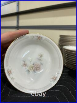 Noritake Ivory China Set 7261 Cervantes Cups, Plates And Bowls 61 Pieces