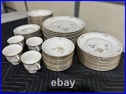 Noritake Ivory China Set 7261 Cervantes Cups, Plates And Bowls 61 Pieces