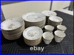 Noritake Ivory China Set 7261 Cervantes Cups, Plates And Bowls 61 Pieces