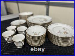 Noritake Ivory China Set 7261 Cervantes Cups, Plates And Bowls 61 Pieces