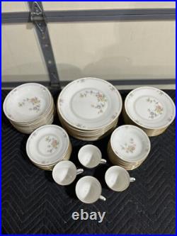 Noritake Ivory China Set 7261 Cervantes Cups, Plates And Bowls 61 Pieces