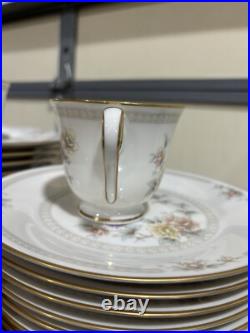 Noritake Ivory China Set 7261 Cervantes Cups, Plates And Bowls 61 Pieces