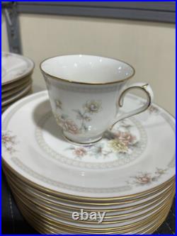 Noritake Ivory China Set 7261 Cervantes Cups, Plates And Bowls 61 Pieces