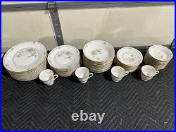 Noritake Ivory China Set 7261 Cervantes Cups, Plates And Bowls 61 Pieces