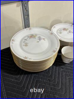 Noritake Ivory China Set 7261 Cervantes Cups, Plates And Bowls 61 Pieces