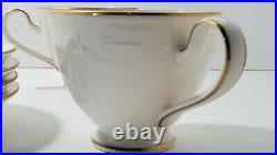 Noritake Ivory China Set Halls of Ivy Style Gold Trim New With Tags Plate And Cups