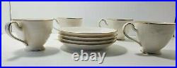 Noritake Ivory China Set Halls of Ivy Style Gold Trim New With Tags Plate And Cups