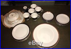 Noritake Ivory China, pattern Ivory and Ebony, 6 full sets-excellent condition