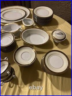 Noritake Ivory Gold King 5675 81 pcs dinnerware china set