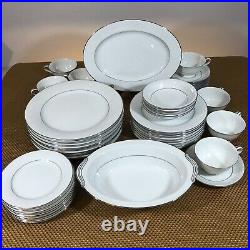 Noritake Japan 46 Piece Dinnerware China WHITEHALL Pattern 1960's Service for 8