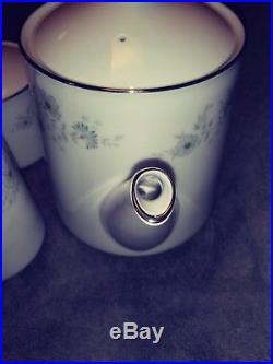 Noritake Japan Inverness # 6716 Tea Pot with Creamer & Sugar Set China Tea Set