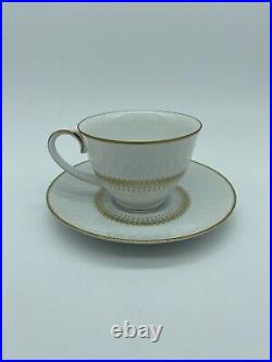 Noritake Japan Irmina China Tea Cup & Saucer Set of 12 Vintage HTF