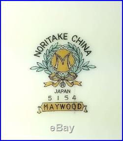 Noritake Japan Maywood 5154 Estate 84 pc China Set Serving for 12 Mid Century
