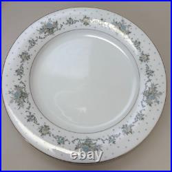 Noritake Jyoto China Rose Plates Set of 4 26cm Pink Floral Glass