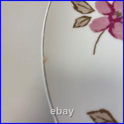 Noritake Jyoto China Rose Plates Set of 4 26cm Pink Floral Glass