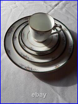 Noritake Landon Philippines China 18 plates & cups, creamer & sugar & lid set