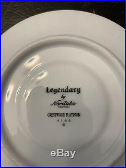 Noritake Legendary Crestwood Platinum 20 Piece Setting