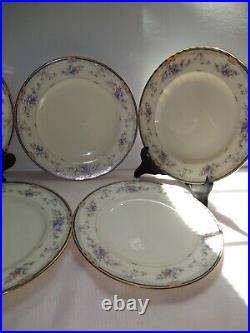 Noritake Lylewood 9760 Bone China Salad Plates. Set Of 5