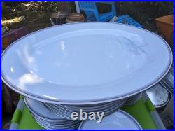 Noritake MALVERNE 3501 Dinnerware. 8 sets plus serving platter & bowl. 52 Pieces