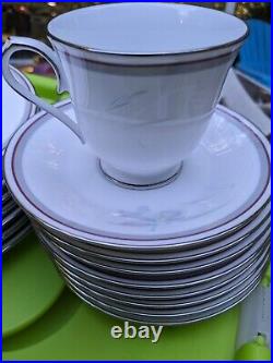 Noritake MALVERNE 3501 Dinnerware. 8 sets plus serving platter & bowl. 52 Pieces