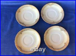 Noritake MARCISITE Cream China Hand Painted 24k Gold Trim 4 Place Settings 28pc