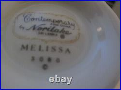 Noritake MELISSA 30 PCs Total Contemporary Fine China 3080 6 Place Settings
