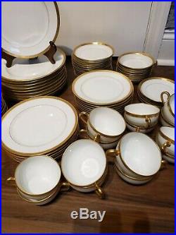 Noritake M Washington Vintage Fine China 81PC Dish Set 69699 Gold Encrusted
