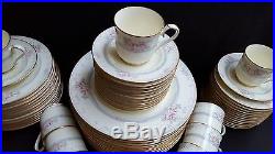 Noritake Magnificence Lovely Fine China 60 Piece Set of 12 Place Settings #9736
