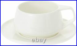 Noritake Marc Newson Collection Cup & Saucer Pair Set of 2 White Bone China
