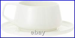 Noritake Marc Newson Collection Cup & Saucer Pair Set of 2 White Bone China CS02