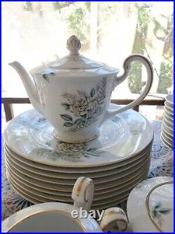 Noritake Marsha Fine China Set 50pc Set Floral Flowers NICE