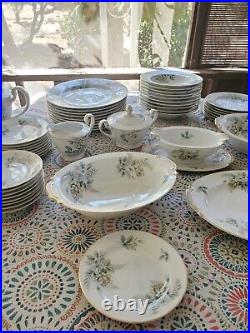 Noritake Marsha Fine China Set 50pc Set Floral Flowers NICE
