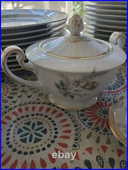 Noritake Marsha Fine China Set 50pc Set Floral Flowers NICE